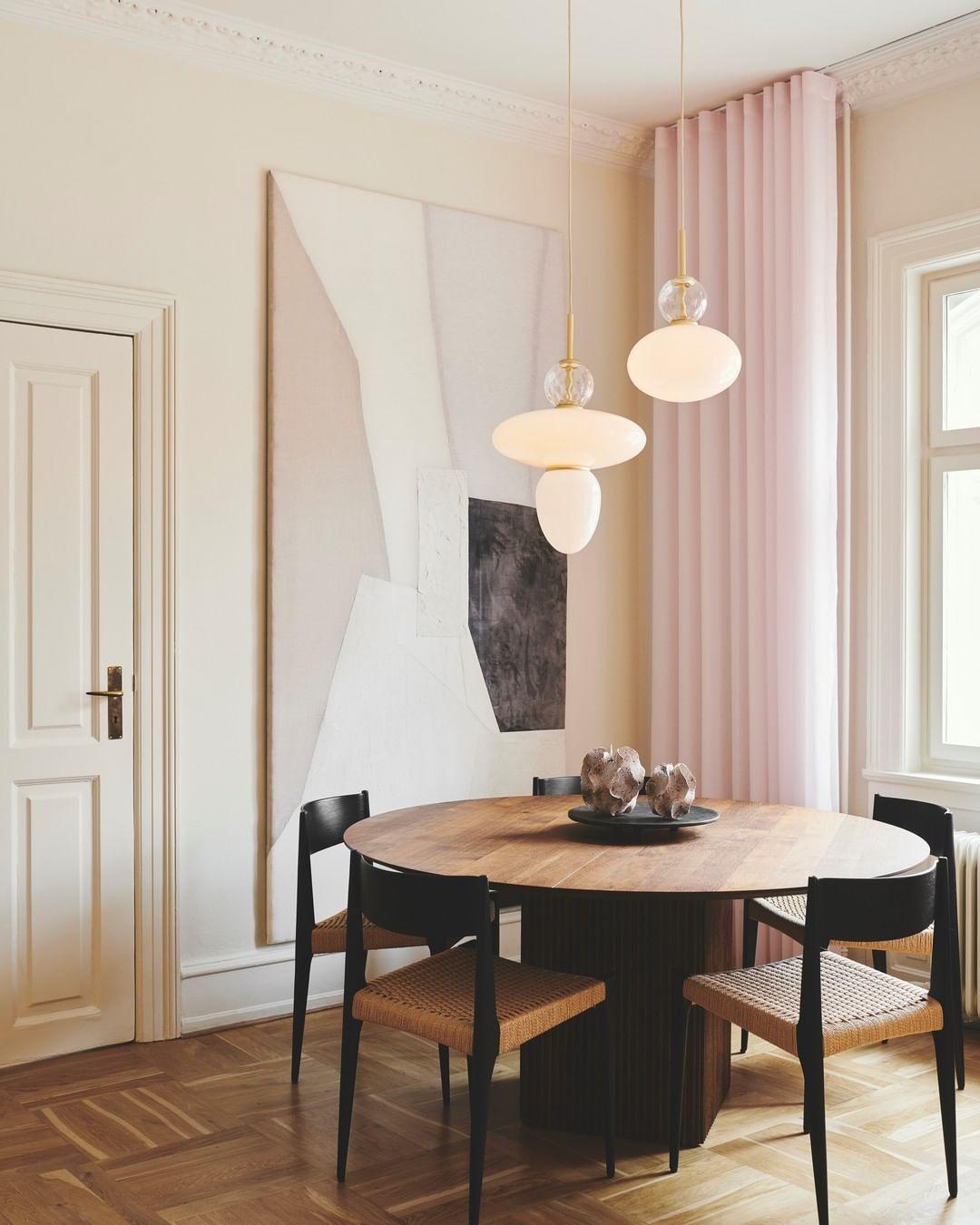 Integrated LED Brass and Glass Pendant Light