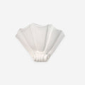 Integrated LED Dimmer Compatible White Plaster Shell Wall Light