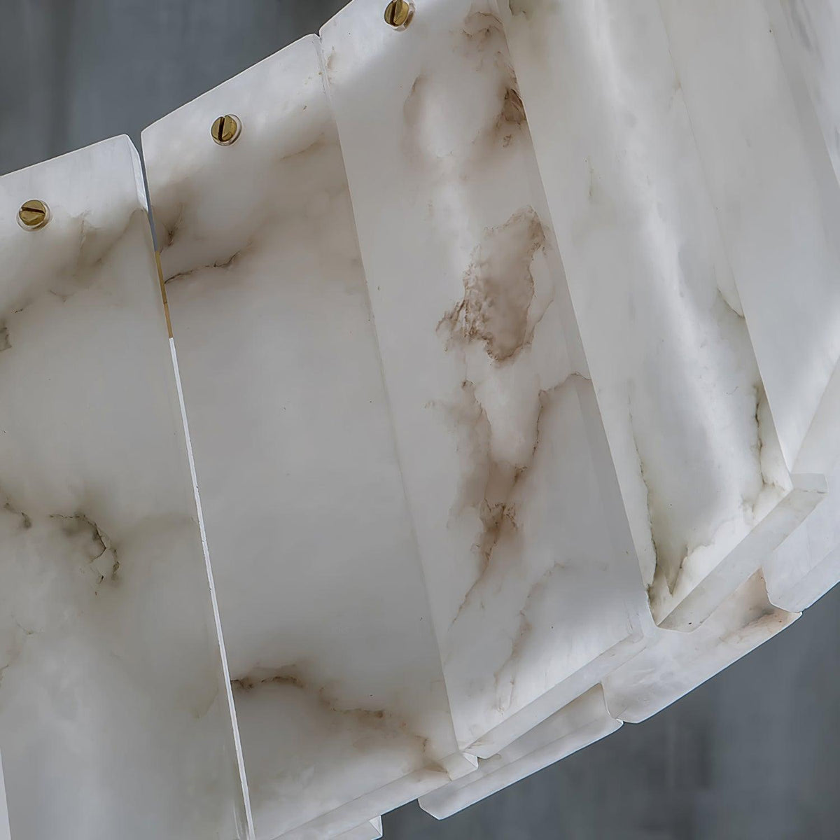Warm Ambient Glow Alabaster Pendant Light