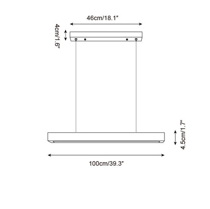 Pendant Lamp With Integrated LED Elegant Travertine Wood