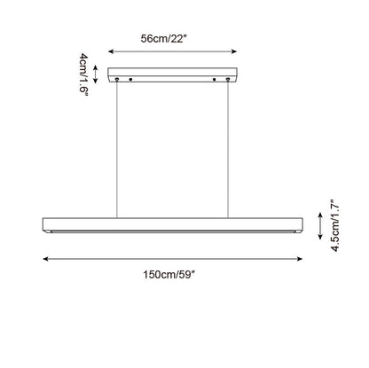 Pendant Lamp With Integrated LED Elegant Travertine Wood