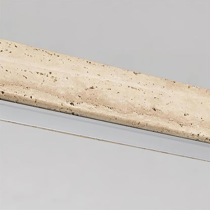 Pendant Lamp With Integrated LED Elegant Travertine Wood