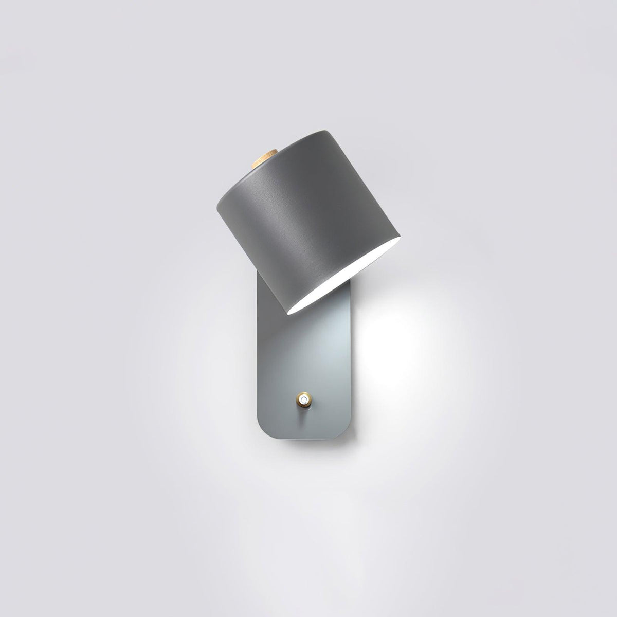 Adjustable Bedside Wall Lamp With Cylinder Rotatable Head