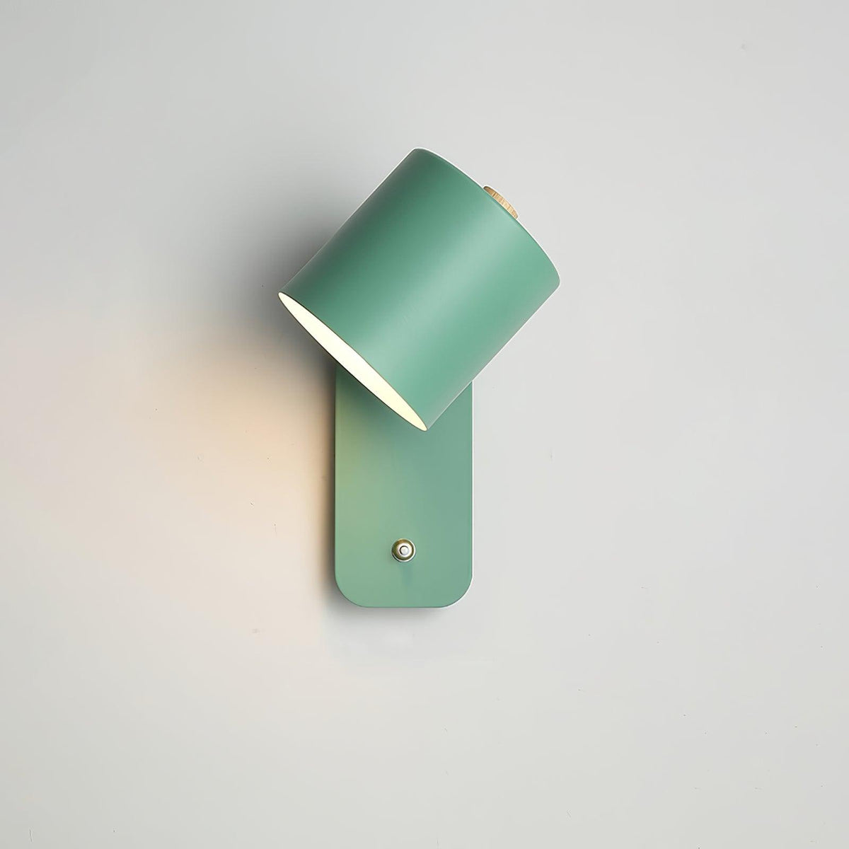 Adjustable Bedside Wall Lamp With Cylinder Rotatable Head