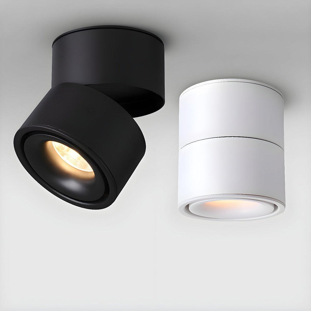 Adjustable Head Ceiling Spotlight Circular Flush Mount