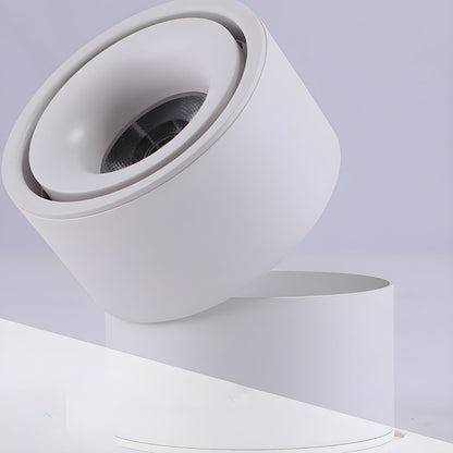 Adjustable Head Ceiling Spotlight Circular Flush Mount