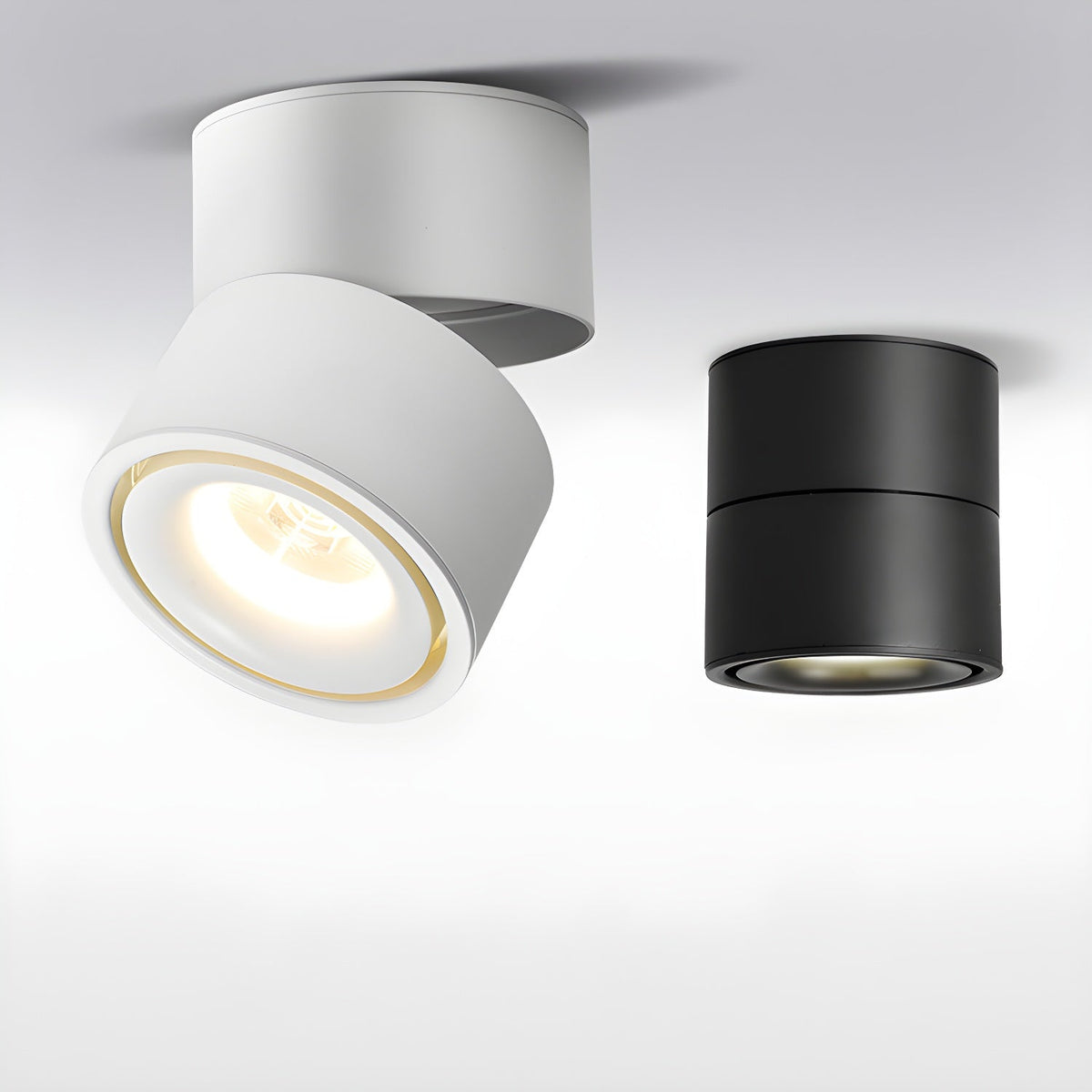 Adjustable Head Ceiling Spotlight Circular Flush Mount
