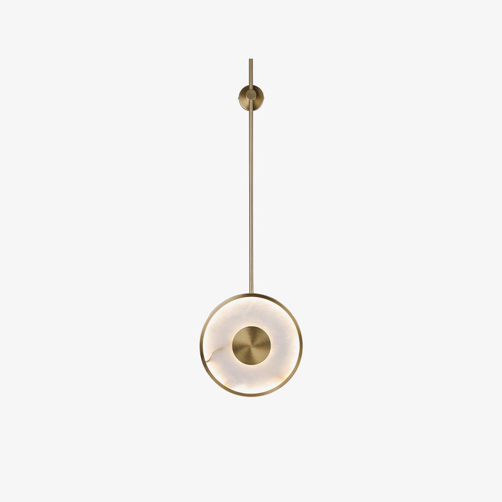 Warm Ambient Glow Alabaster Pendant Light