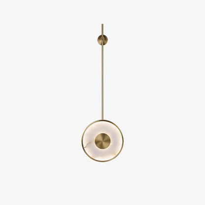 Warm Ambient Glow Alabaster Pendant Light