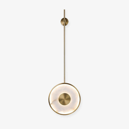 Warm Ambient Glow Alabaster Pendant Light