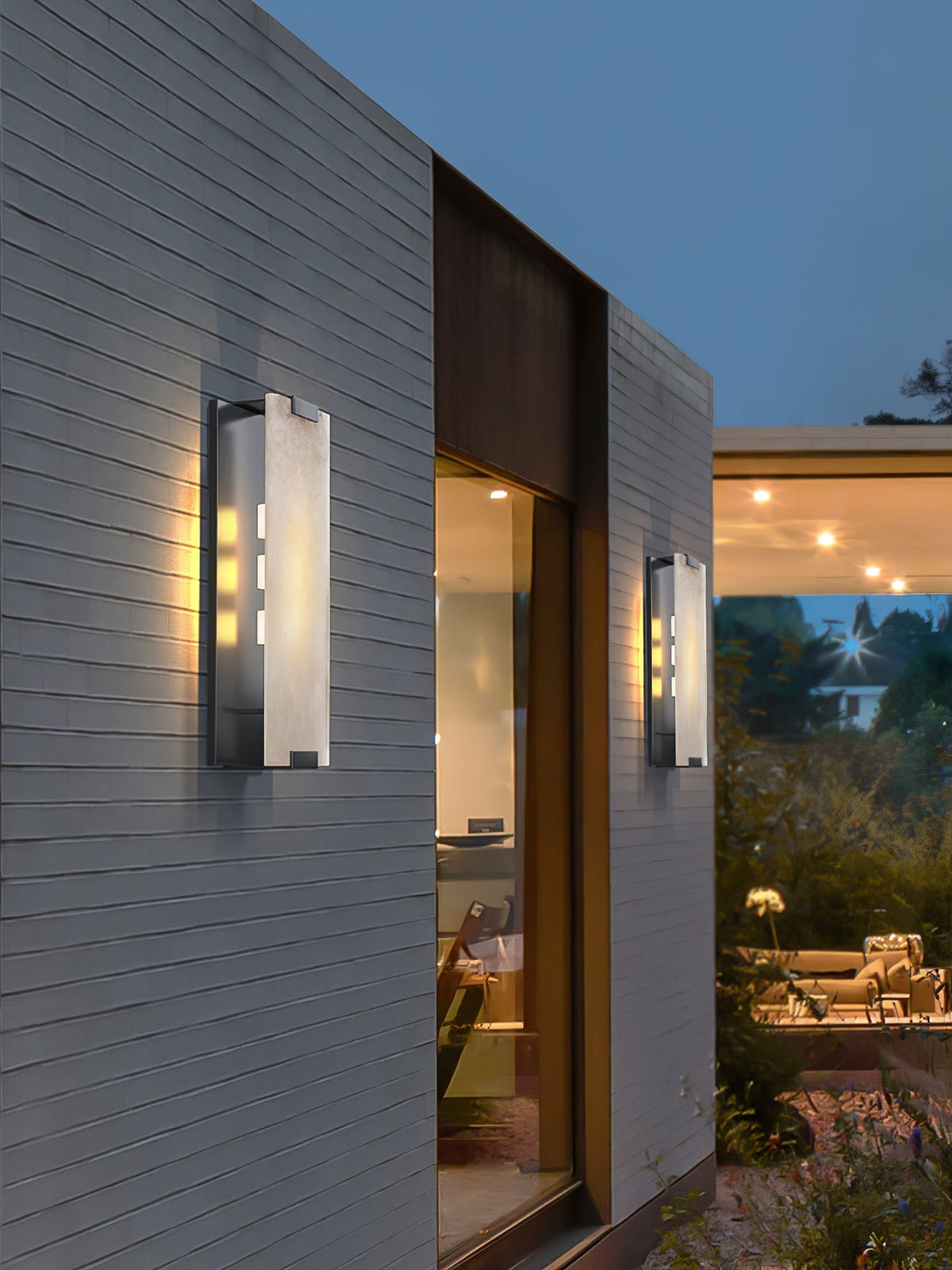 Alabaster Halo Panel Wall Light With Brushed Brass Finish