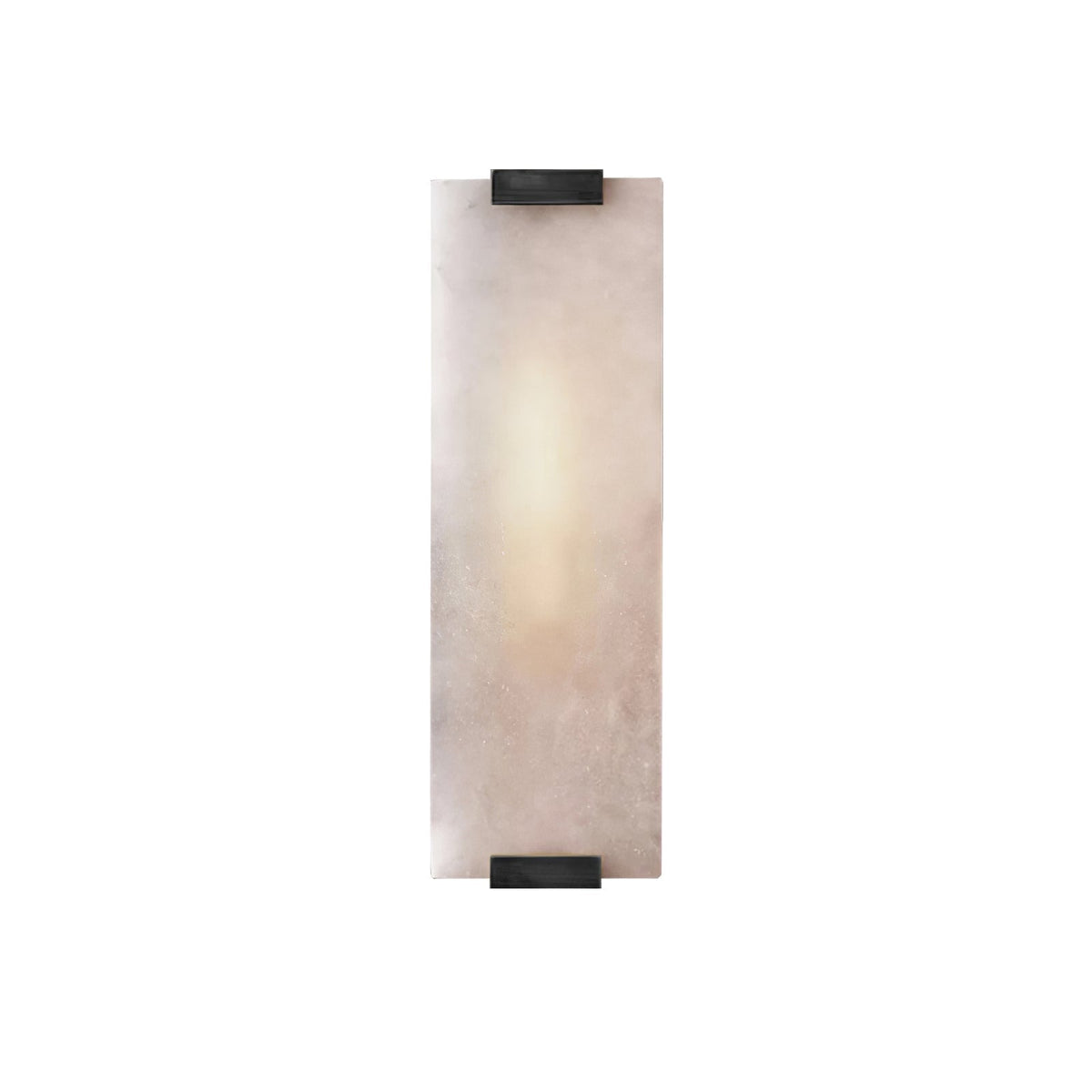 Alabaster Halo Panel Wall Light With Brushed Brass Finish