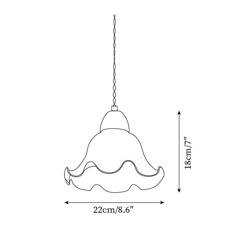 Soft Glow Glass And Walnut Wood Pendant Lamp