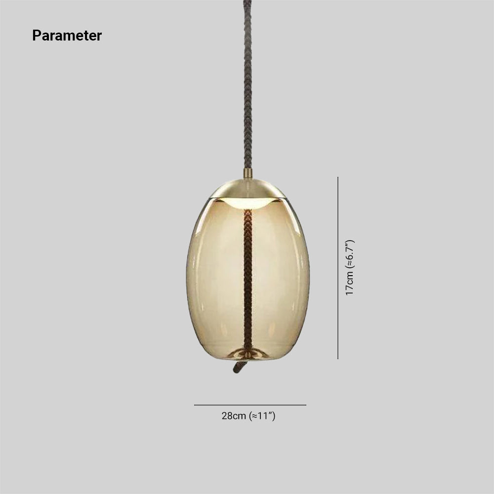 Energy Efficient LED Nordic Glass Pendant Light
