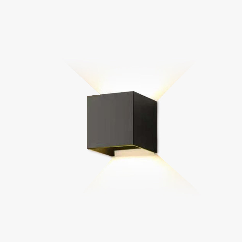 Adjustable Beam Outdoor LED Square Wall Light