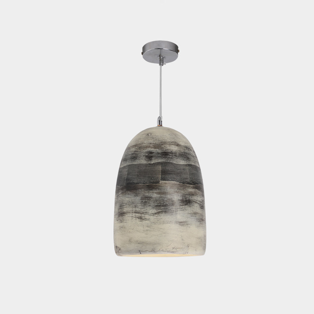 Three Color Finish Deco Art Rock Pendant Light Arisha