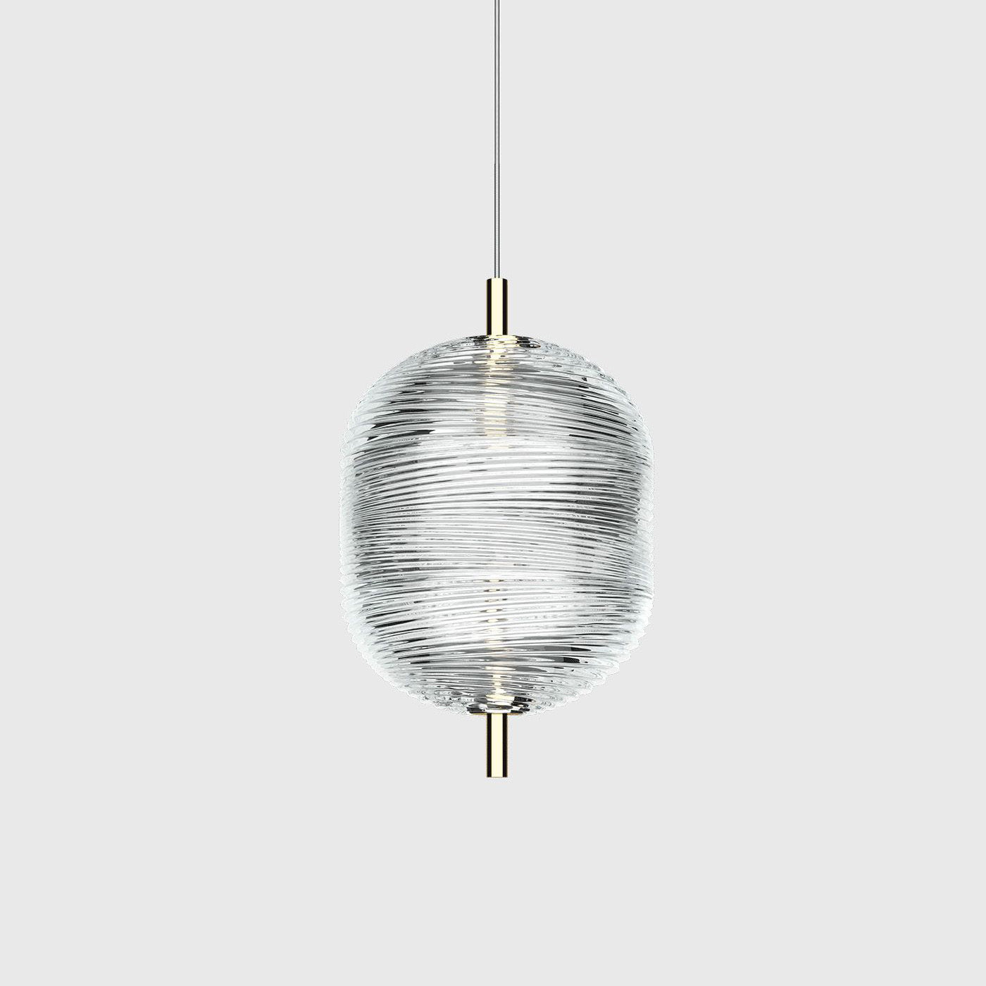 Gold Ambient Glow Modern Black Pendant Light