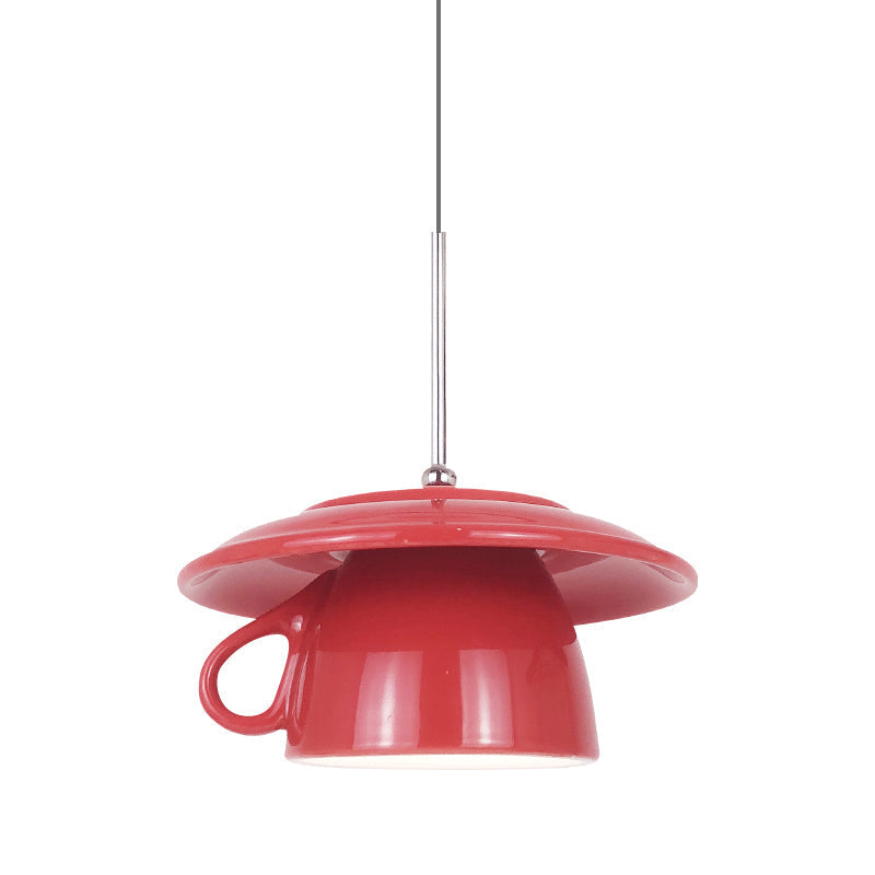 Pendant Light With Soft Ambient Lighting Ceramic Cup