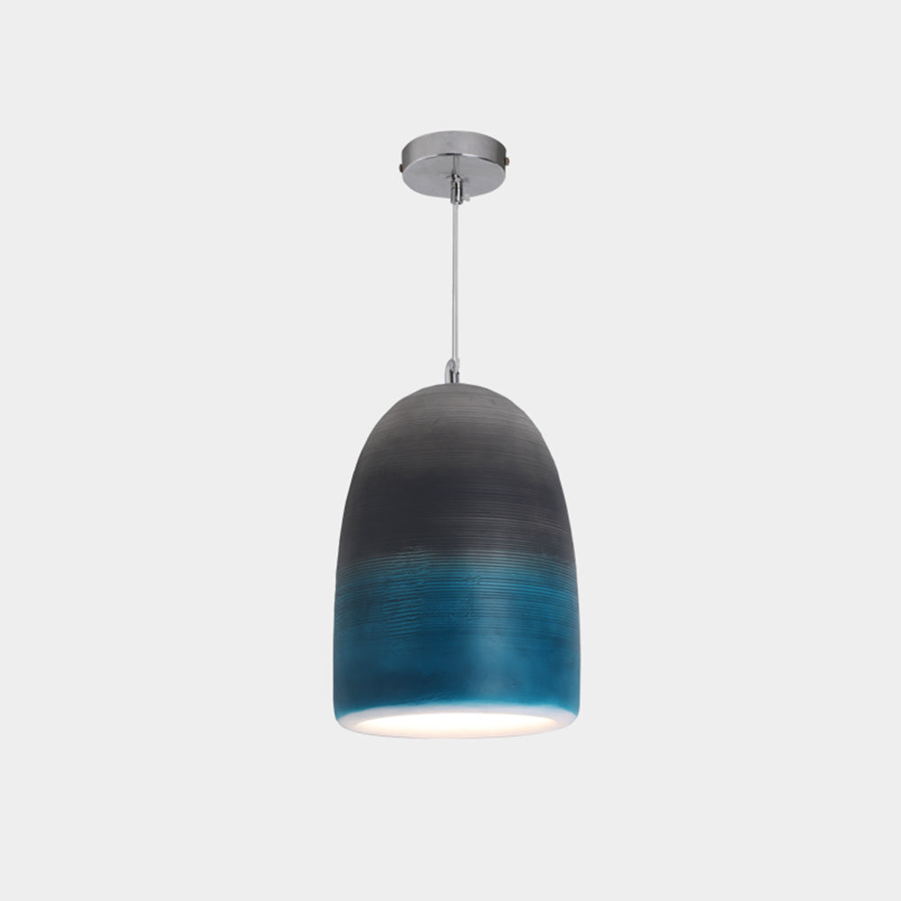 Three Color Finish Deco Art Rock Pendant Light Arisha