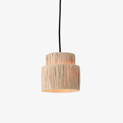 Rotin Boho Rustique Lampe Pendante Pour Ambiance Chaleureuse