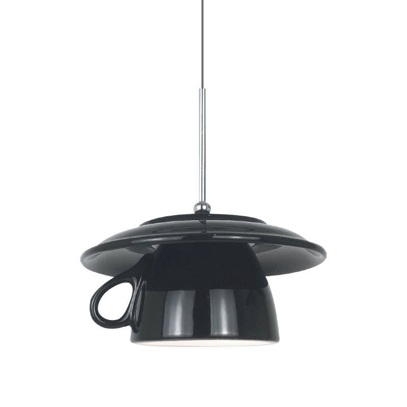 Pendant Light With Soft Ambient Lighting Ceramic Cup