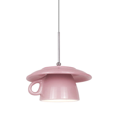 Pendant Light With Soft Ambient Lighting Ceramic Cup