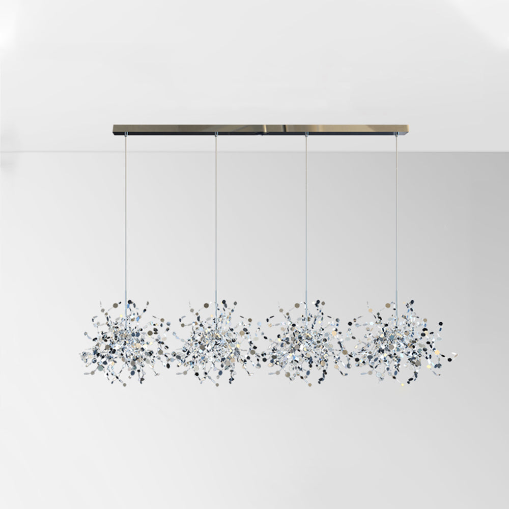 Dimmable Artsy Pendant Light With Stainless Steel Settings