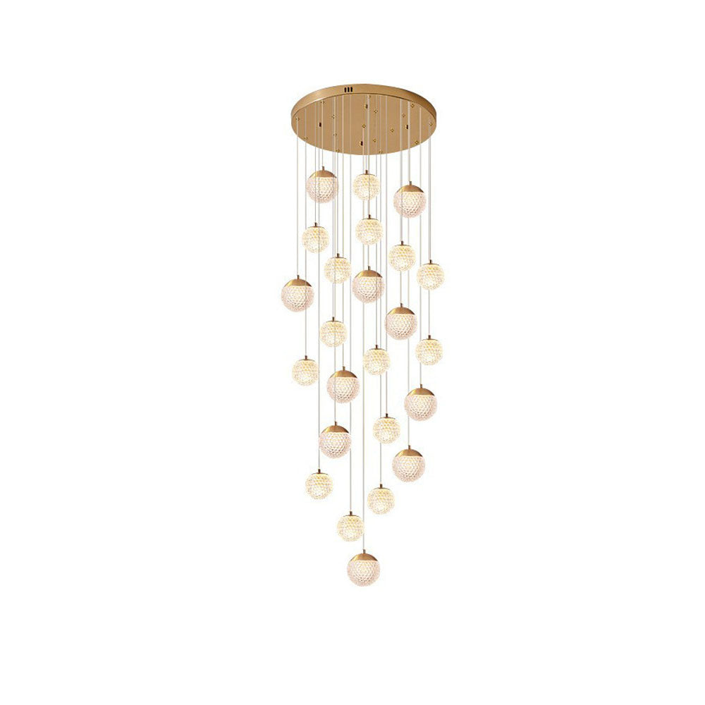 Modern Flair Pendant Light With Gold Art Deco