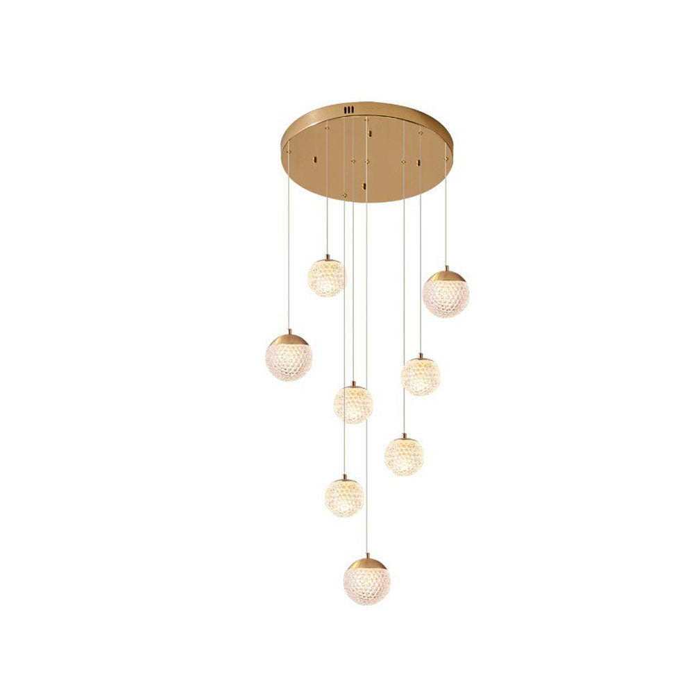 Modern Flair Pendant Light With Gold Art Deco