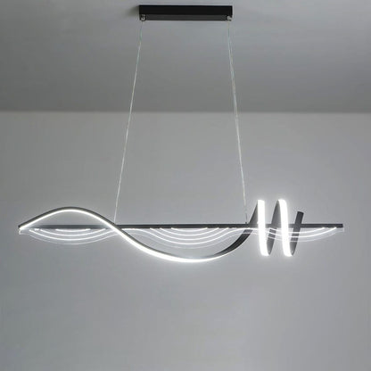 Elegant Lighting Contemporary Linear Metal Pendant Light