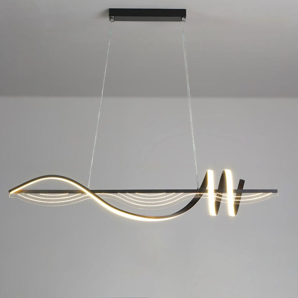 Elegant Lighting Contemporary Linear Metal Pendant Light