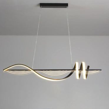 Elegant Lighting Contemporary Linear Metal Pendant Light