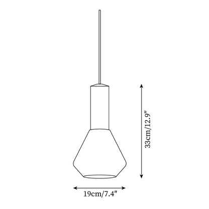 Soft Glow Pendant Light With Frosted Glass