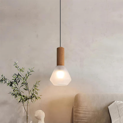 Soft Glow Pendant Light With Frosted Glass