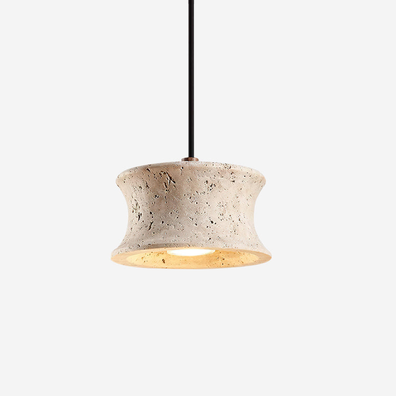 Pendant Lamp With Sleek Dimmable Lighting Triple Travertine