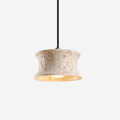 Pendant Lamp With Sleek Dimmable Lighting Triple Travertine