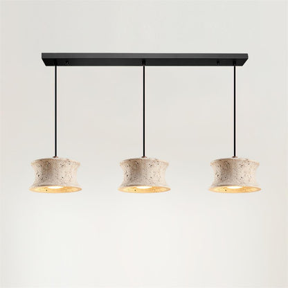 Pendant Lamp With Sleek Dimmable Lighting Triple Travertine