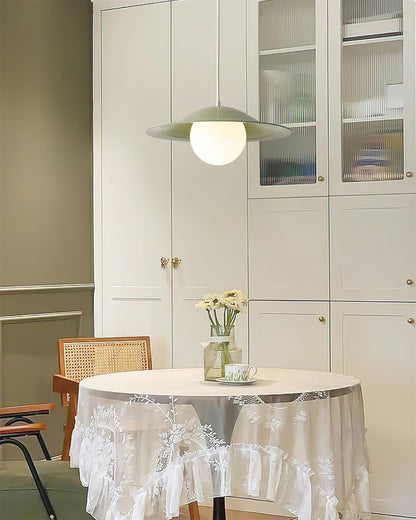 Glass Shade Metal Pendant Light For Warm Ambience