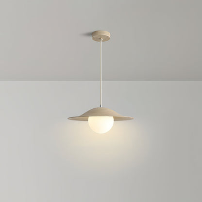 Glass Shade Metal Pendant Light For Warm Ambience