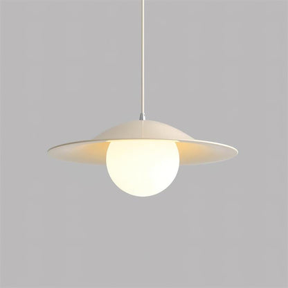 Glass Shade Metal Pendant Light For Warm Ambience