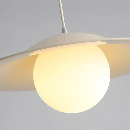 Glass Shade Metal Pendant Light For Warm Ambience