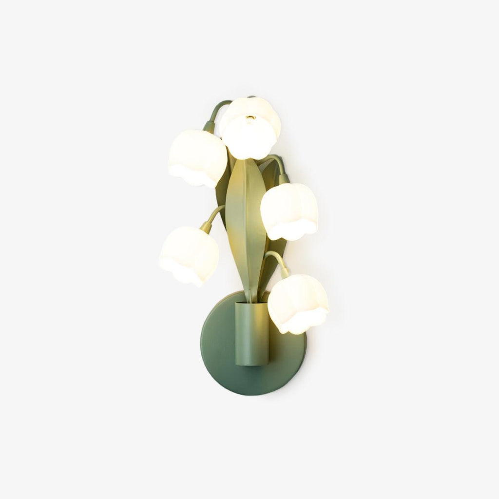 Indoor Wall Light With Lifelike Leaves Inspired By Orchid
