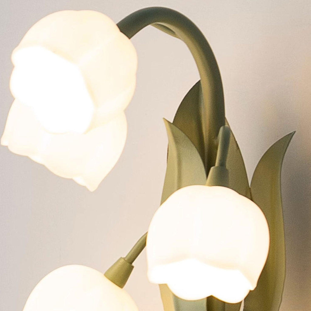 Indoor Wall Light With Lifelike Leaves Inspired By Orchid