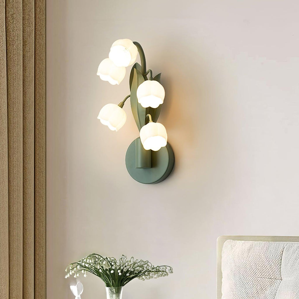 Indoor Wall Light With Lifelike Leaves Inspired By Orchid