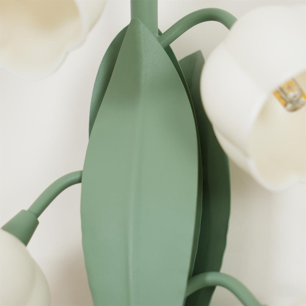 Indoor Wall Light With Lifelike Leaves Inspired By Orchid