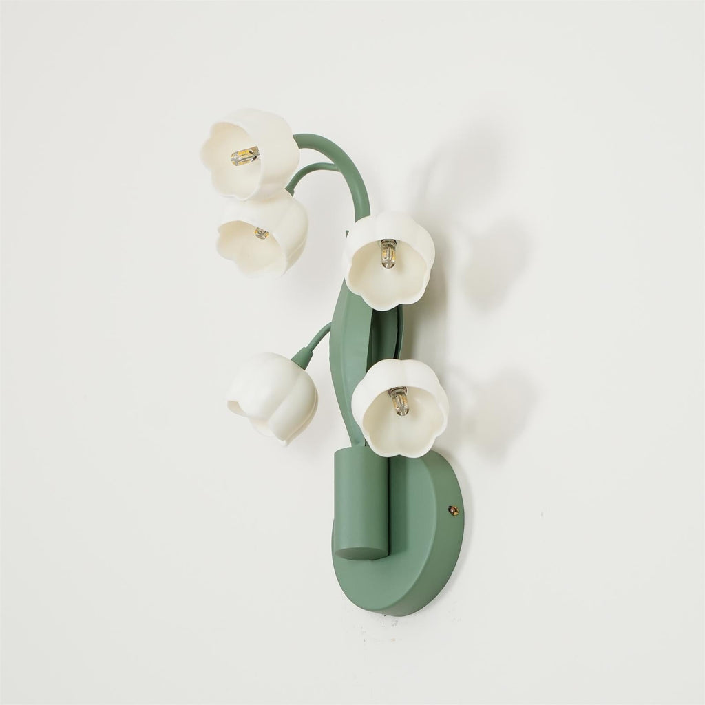 Indoor Wall Light With Lifelike Leaves Inspired By Orchid