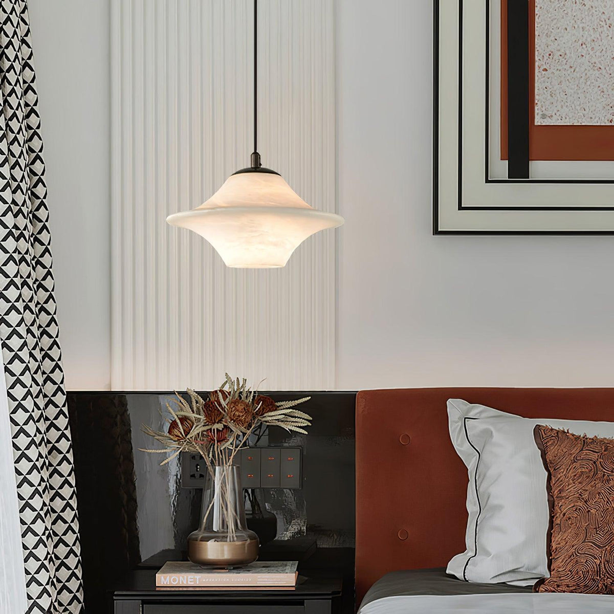 Pendant Light For Warm Indoor Ambience Elegant Alabaster
