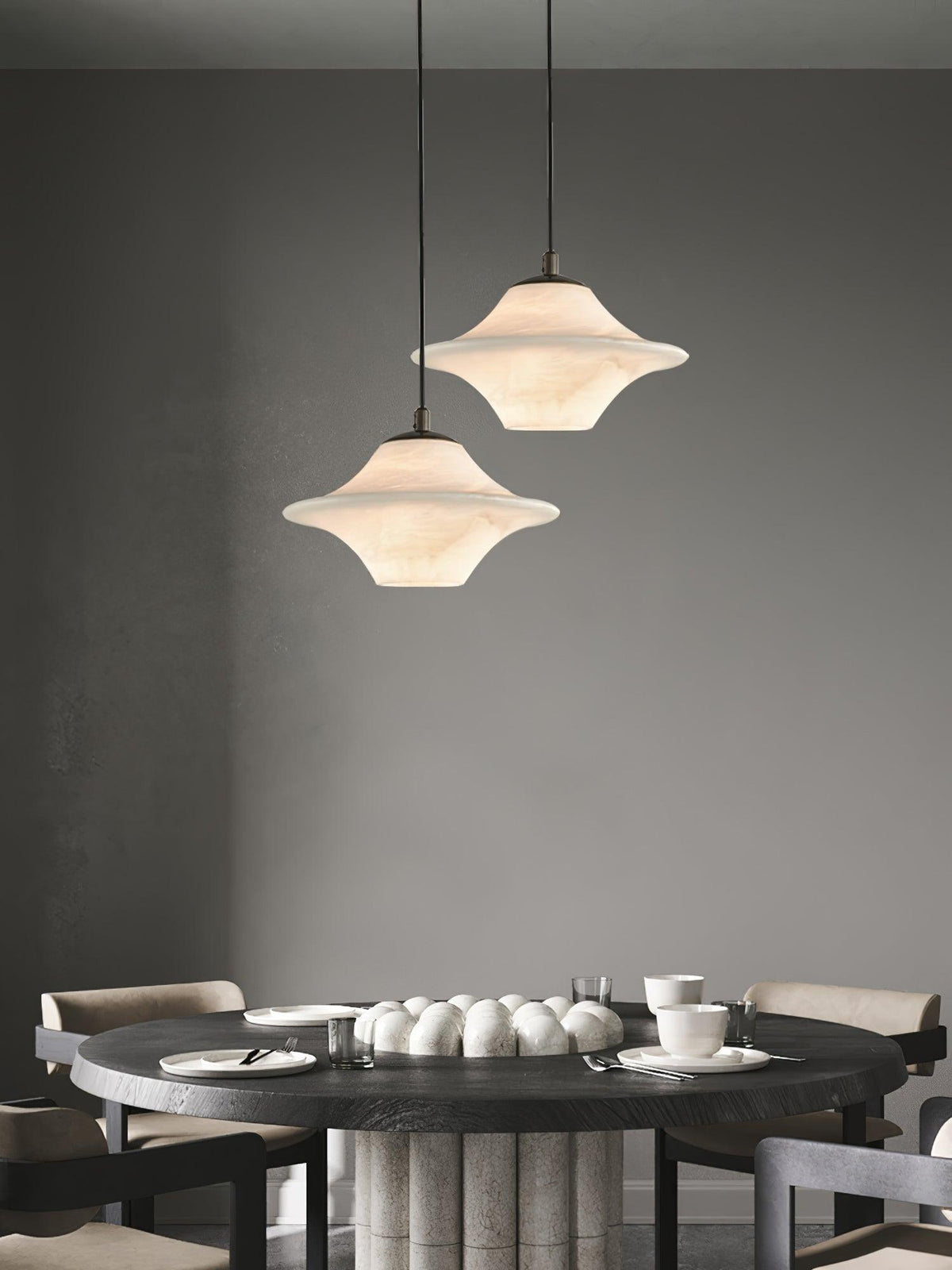 Pendant Light For Warm Indoor Ambience Elegant Alabaster
