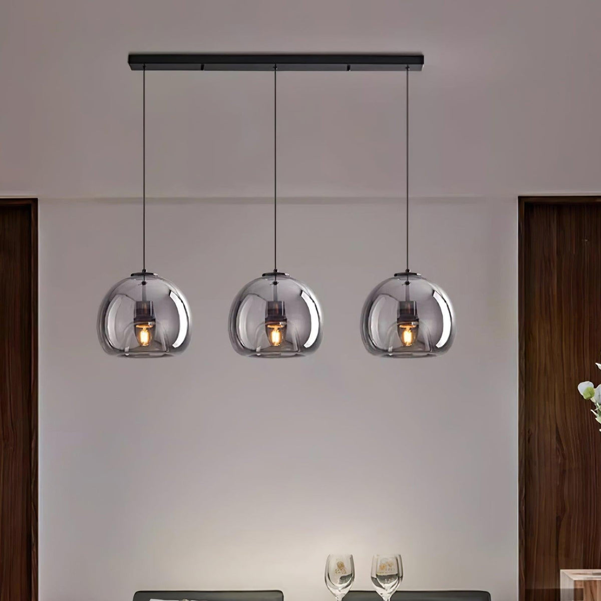 Modern Interiors Glass Dimmable Pendant Light