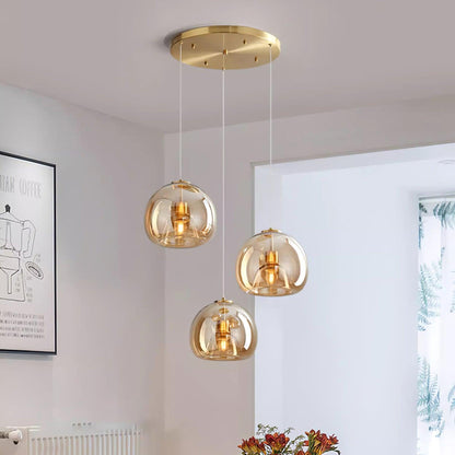 Modern Interiors Glass Dimmable Pendant Light